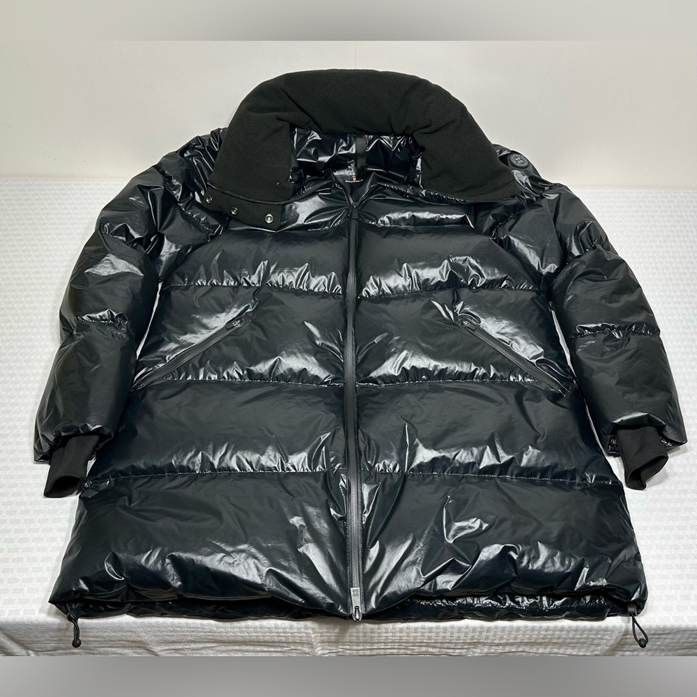 SWEATY BETTY Aspen Padded Duck Down High Neck Ski Jacket Oversized Womens S Coat